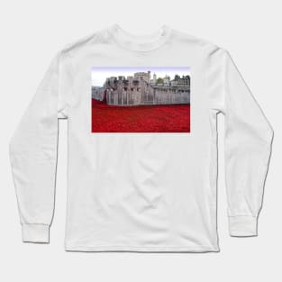 Tower of London Red Poppies Long Sleeve T-Shirt